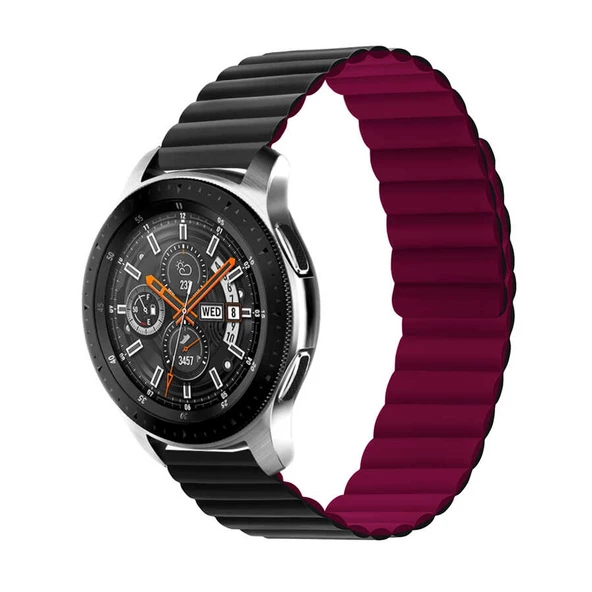 Huawei Watch GT GT2 GT3 GT4 42mm/Honor Magic 2 Kordon Renkli Strap Deri Loop Kordon