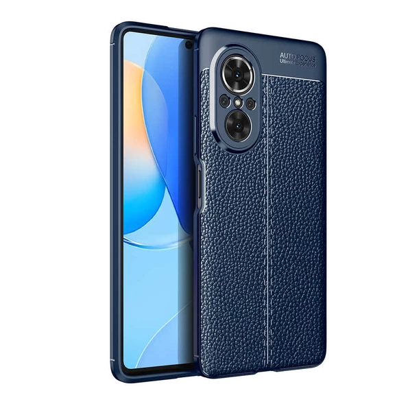 Huawei Nova 9 SE Kılıf Deri Tarzı Niss Silikon Case Kapak