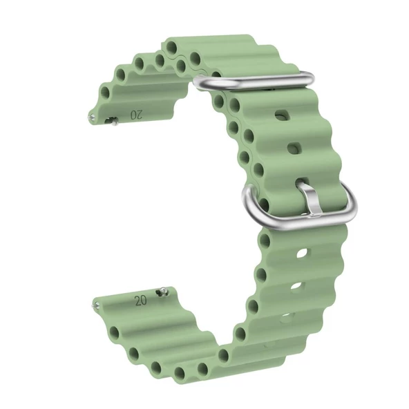 Samsung Galaxy Watch 3 45mm Gear S3 46mm Kordon Ocean Silikon Kordon 22mm - 7