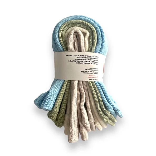 Kukita 4 lü Candy Dizaltı Çorap Seti - 2