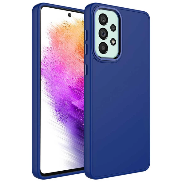 Samsung Galaxy A33 5G Kılıf Metal Çerçeve Lansman Silikon Kapak - 6