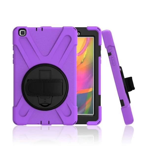 Samsung Galaxy Tab A8 10.5 SM-X200 2021 Kılıf Defender Askılı Zırhlı Tank Case - 6