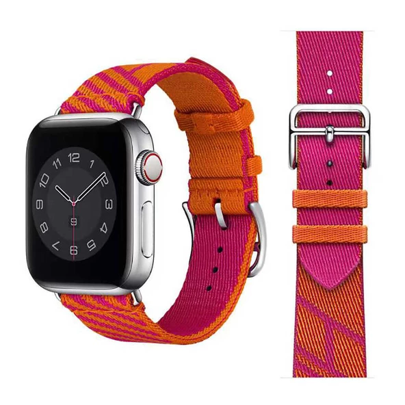 MobaxAksesuar Apple Watch 10 42mm - 38/40/41mm Kordon Hermes Simple Tour Jumping 2/3/4/5/6/se/7/8/9