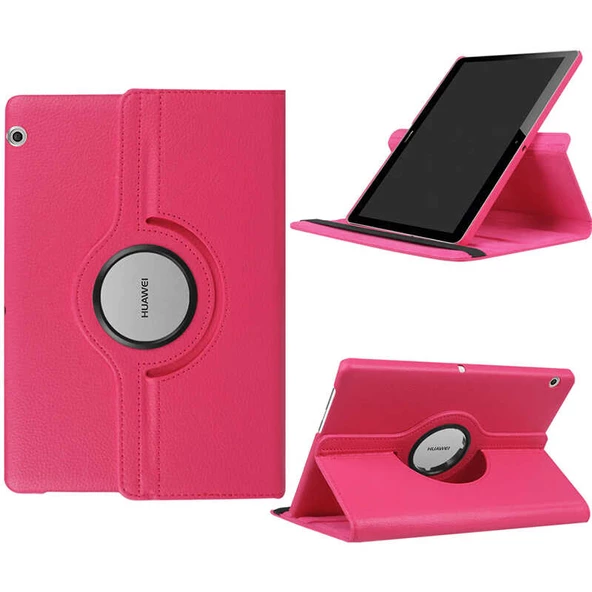 Huawei MediaPad T3 10 Kılıf 360 Dönebilen Standlı Case - 5