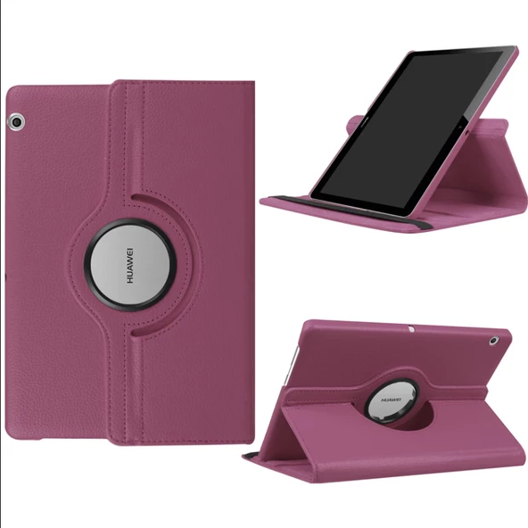 Huawei MediaPad T3 10 Kılıf 360 Dönebilen Standlı Case - 6