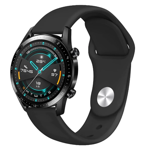 Huawei Honor Magic Watch 2 42mm Kordon Silikon Spor Kordon - 11