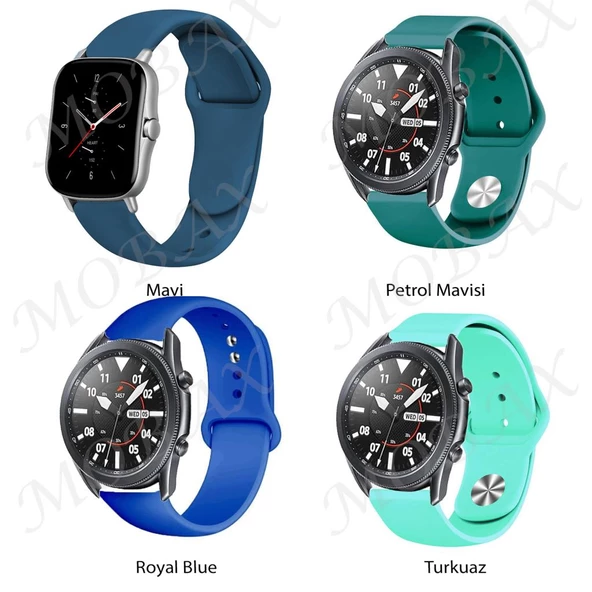 Huawei Honor Magic Watch 2 42mm Kordon Silikon Spor Kordon - 8