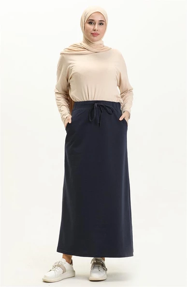 Beli Bağlamalı Cepli Spor Etek - 00152.015 - Lacivert