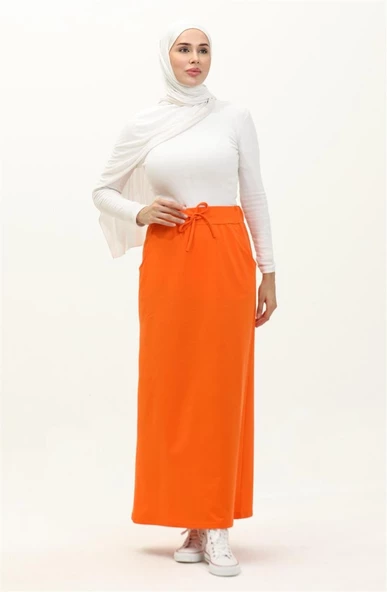 Beli Bağlamalı Cepli Spor Etek - 00152.036 - Oranj - 2