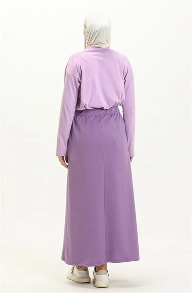 Beli Bağlamalı Cepli Spor Etek - 00152.018 - Leylak - 3