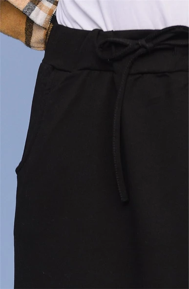 Beli Bağlamalı Cepli Spor Etek - 00152.003 - Siyah - 4