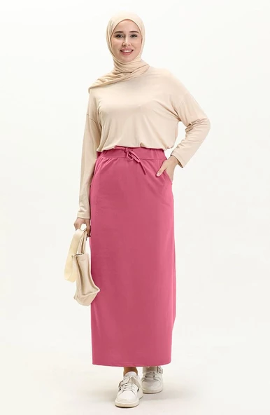 Beli Bağlamalı Cepli Spor Etek - 00152.014 - Pembe