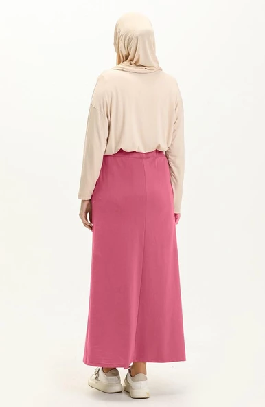 Beli Bağlamalı Cepli Spor Etek - 00152.014 - Pembe - 4