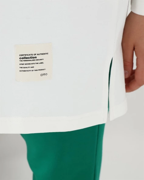 Yatay Çizgi Desenli İki Renk Kapşonlu İkili Eşofman Spor Takımı - 70079.111 - Beneton Yeşil - Resim 5