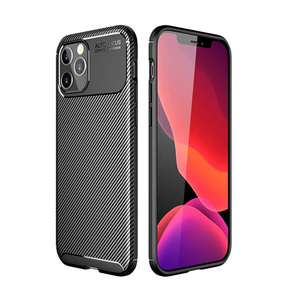 Vendas Apple iPhone 12 Pro Max Kılıf Zore Negro Silikon Kapak - 4