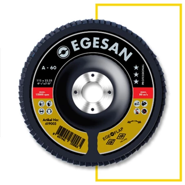 EGESAN 115mm 60 KUM QUA AO FLAP DİSK