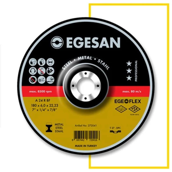 EGESAN 115*6*22,23 METAL TAŞLAMA TAŞI