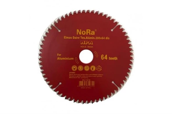 NORA 200 MM/8" 64 DİŞ ALÜMİNYUM TESTERESİ