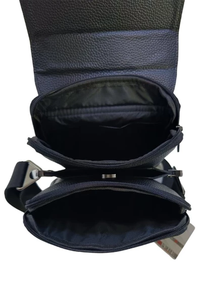 Erkek Postacı Çanta Çapraz Askılı Suni Deri Omuz Çantası 19*24 Cm Vegan Deri - 8