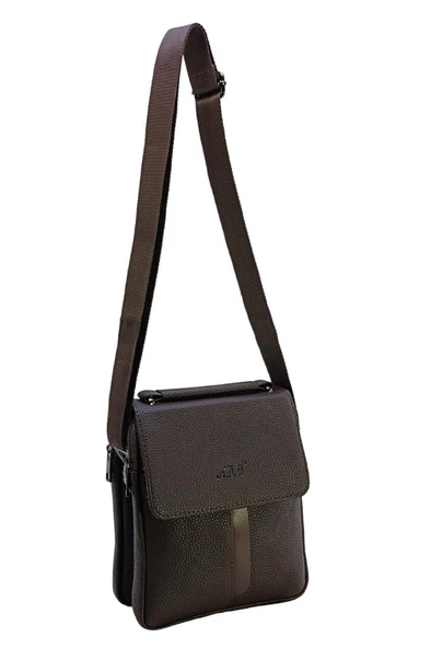 Erkek Postacı Çanta Çapraz Askılı Suni Deri Omuz Çantası 19*24 Cm Vegan Deri - 9