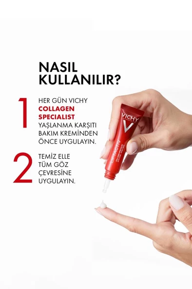 Vichy Liftactiv Collagen Specialist Yaşlanma Belirtilerine Karşı Göz Bakım Kremi - Resim 2