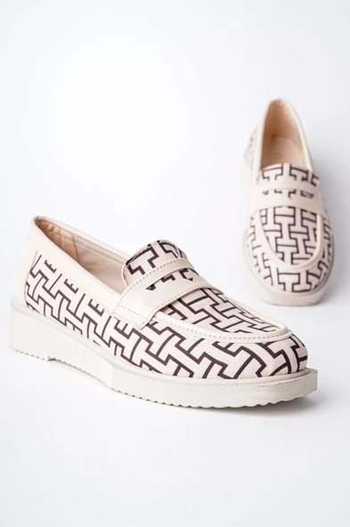Muggo LUVİ Garantili Kadın Loafer Günlük Eva Taban Casual Makosen Ayakkabı - 7