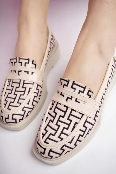 Muggo LUVİ Garantili Kadın Loafer Günlük Eva Taban Casual Makosen Ayakkabı - 3
