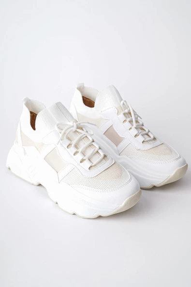 Muggo SEPHO Garantili Günlük Yürüyüş Koşu Yüksek Taban Rahat Kadın Sneaker Spor Ayakkabı - 12