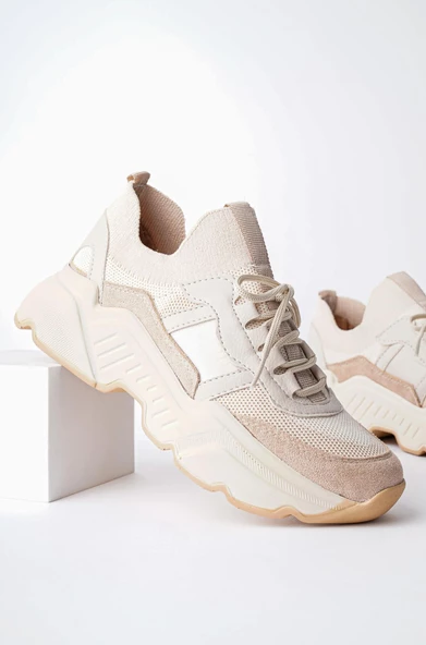 Muggo SEPHO Garantili Günlük Yürüyüş Koşu Yüksek Taban Rahat Kadın Sneaker Spor Ayakkabı - 6