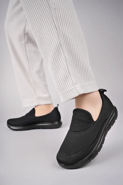 Muggo ZAC Garantili Erkek Ortopedik Bağcıksız Nefes Alabilen Hafif Yürüyüş Sneaker Spor Ayakkabı - 3