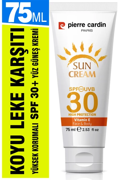 Pierre Cardin SPF 30 Leke Karşıtı Yüksek Koruyucu Yüz Güneş Kremi 75 ML Normal Ve Kuru Ciltler İçin - 2