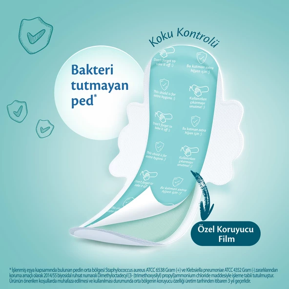 Molped Antibakteriyel Hijyenik Ped Uzun 180 Adet Süper Ekonomik Pk (9PK*20) - 5
