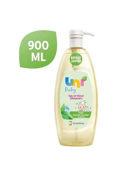 Uni Baby Saç ve Vücut Şampuanı 900 ml - Resim 2