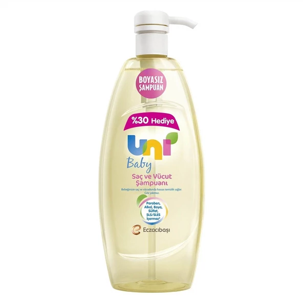 Uni Baby Saç ve Vücut Şampuanı 900 ml ürün görseli