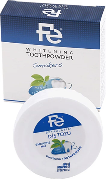 Fe Beyazlatıcı Diş Tozu Smokers Naneli 50 gr ürün görseli