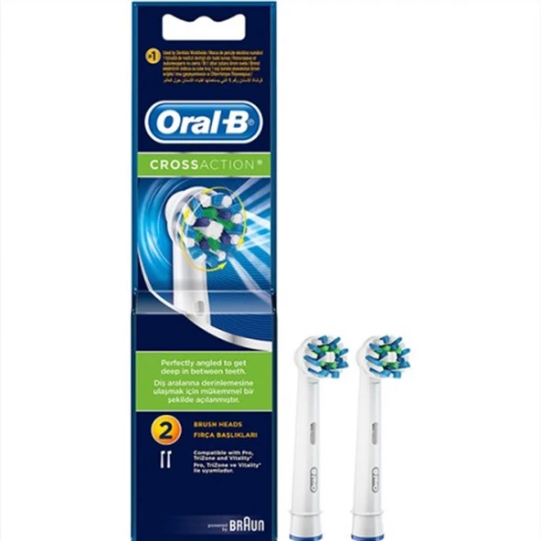 Oral-B Cross Action 2'lü Diş Fırçası Yedek Başlığı