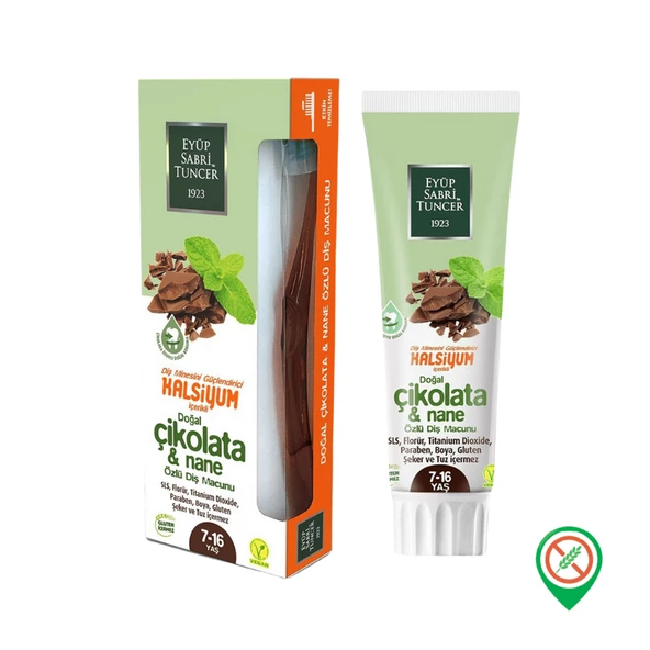 Eyüp Sabri Tuncer Diş Macunu Doğal Çikolata & Nane Özlü 7-16 Yaş 75 ml ürün görseli