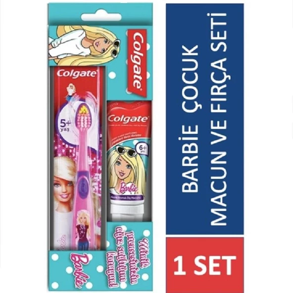 Colgate Çocuk Diş Macunu 75 ml + Diş Fırçası Barbie - 3