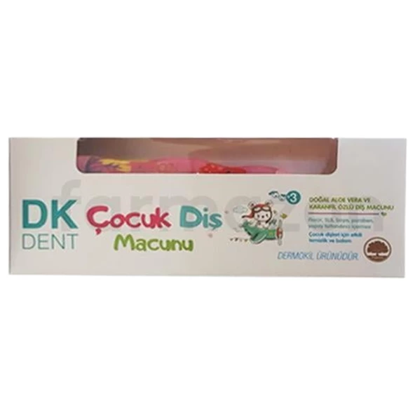 DK Dent Kids Diş Macunu 50 ml + Diş Fırçası Hediyeli