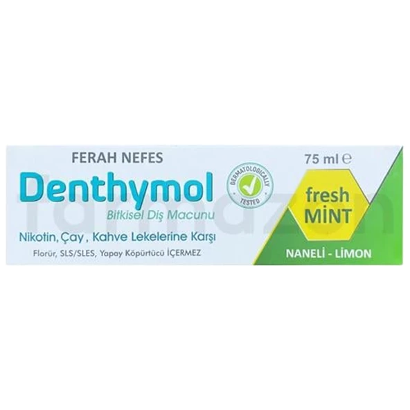 Denthymol Bitkisel Ferah Nefes Diş Macunu 75 ml ürün görseli