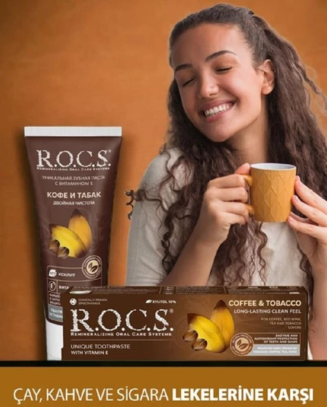 Rocs Coffee & Tobacco Diş Macunu 74 gr - 5