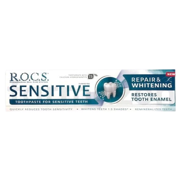 Rocs Sensitive Repair Whitening Beyazlatıcı Diş Macunu 75 ml