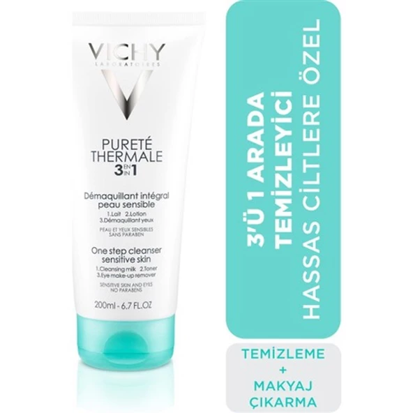 Vichy Purete Thermale 3'ü 1 Arada Temizleyici 200 ml ürün görseli