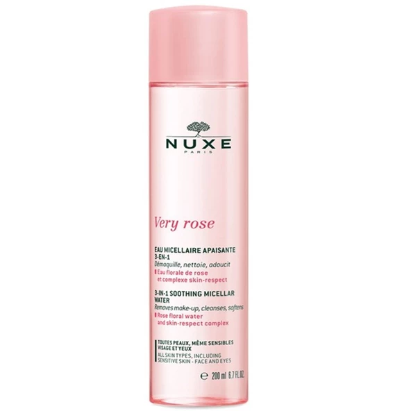 Nuxe Very Rose 3 in 1 Soothing Micellar Water Temizleyici Misel Su 200 ml