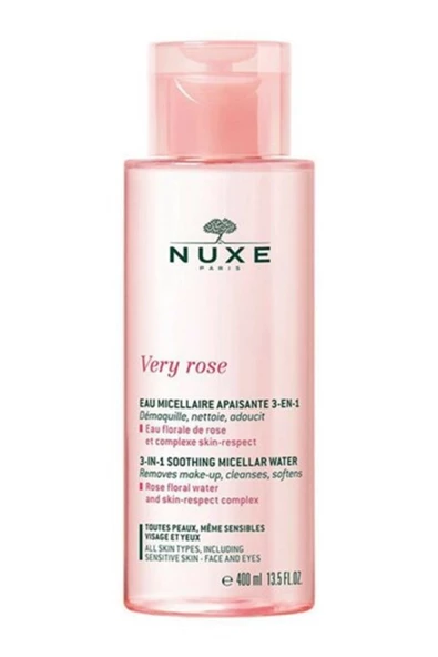 Nuxe Very Rose 3 in 1 Temizleme Suyu 400 ml ürün görseli