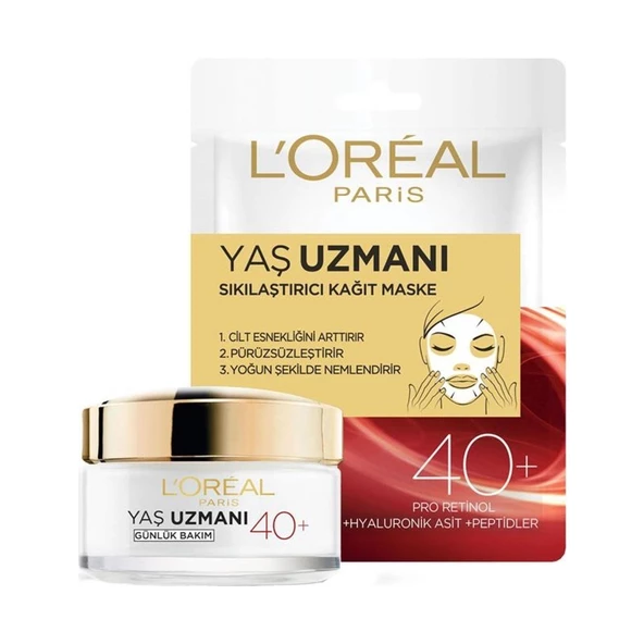 L'Oreal Paris Dermo Nemlendirici Krem Yaş Uzmanı 40+ 50 ml