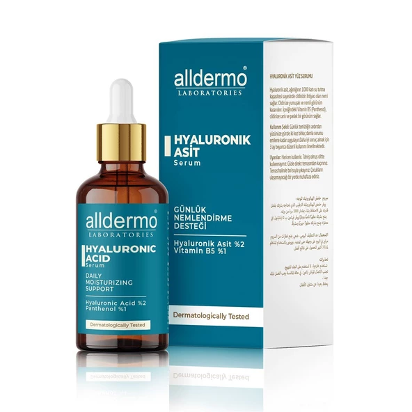 Alldermo Hyaluronik Asit Günlük Nemlendirme Desteği Serum 30 ml ürün görseli