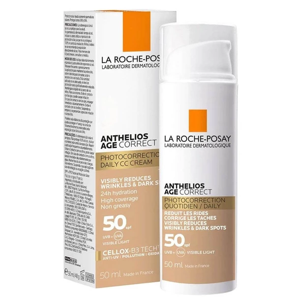 La Roche Posay Anthelios Age Correct Daily Tinted Cream SPF50+ 50 ml ürün görseli