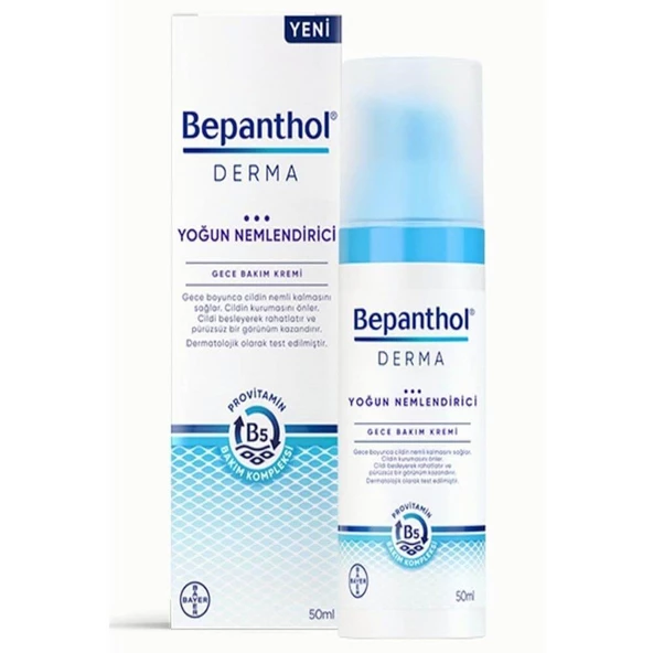 Bepanthol Derma Yoğun Nemlendirici Gece Bakım Kremi 50 ml