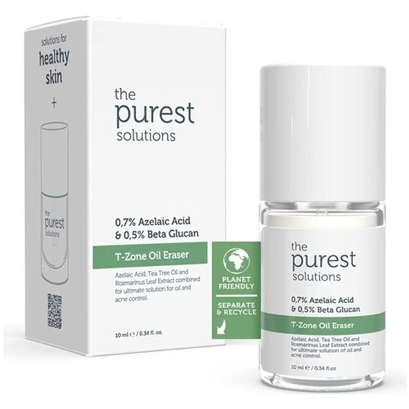 The Purest Solutions T-Zone Oil Eraser 0,7 Azelaic Acid & 0,5 Beta Glucan 10 ml ürün görseli